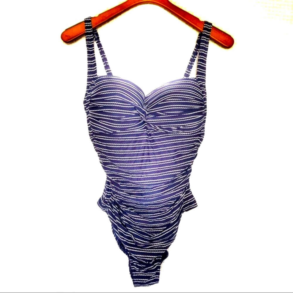 Niptuck Navy Blue Swimsuit One piece Size 12